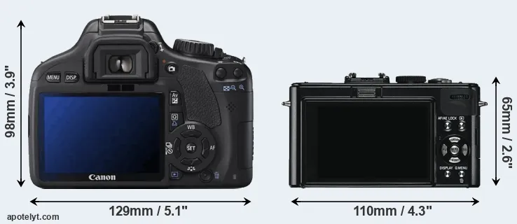 Comparison 550D or D-LUX 5 rear