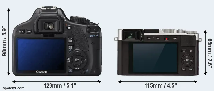 Comparison 550D or D-LUX 7 rear
