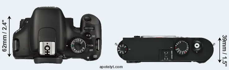 Compare 550D versus M10 top