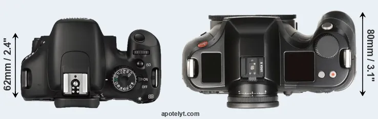 Compare 550D versus S Typ 007 top