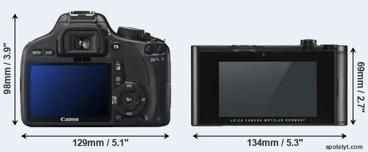 Comparison 550D or TL2 rear