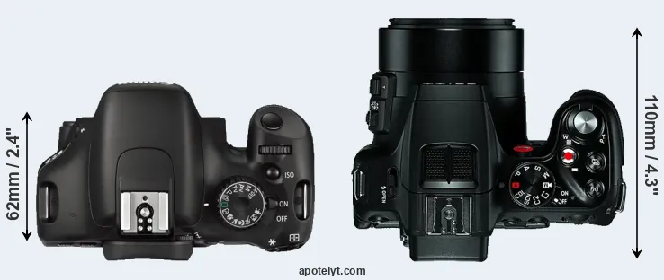 Compare 550D versus V-LUX 4 top