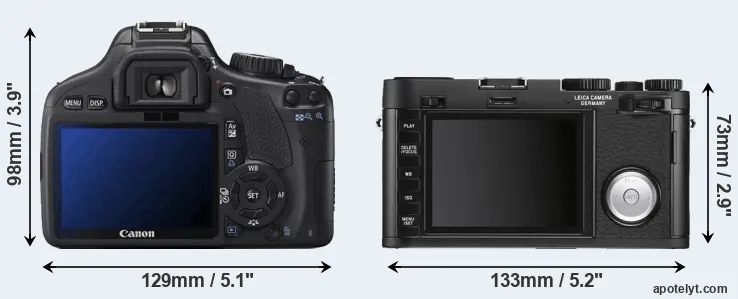 Comparison 550D or X Vario rear