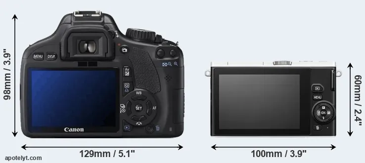 Comparison 550D or J4 rear