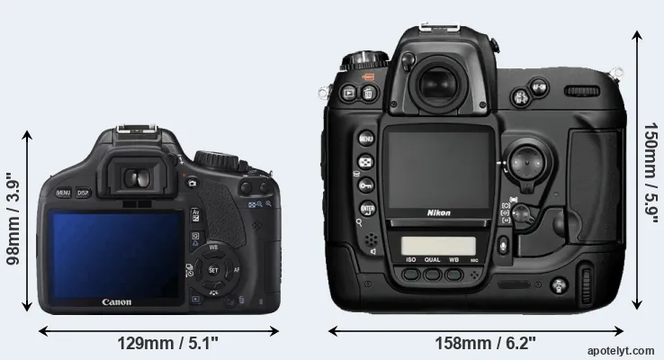 Comparison 550D or D2H rear