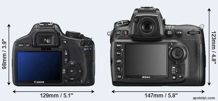 Comparison 550D or D700 rear