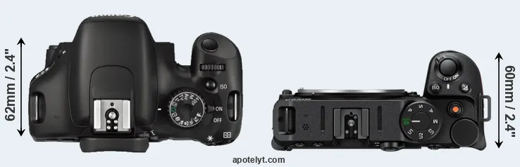 Compare 550D versus Z30 top