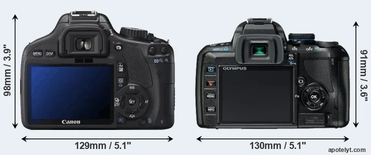 Comparison 550D or E-420 rear