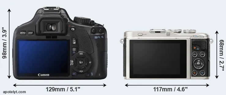 Comparison 550D or E-PL9 rear