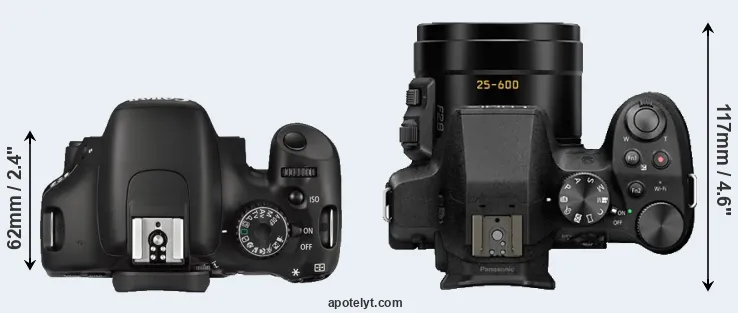 Compare 550D versus FZ330 top