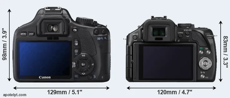 Comparison 550D or G5 rear