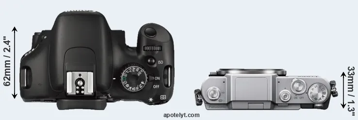 Compare 550D versus GF7 top