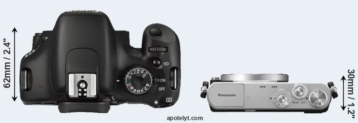 Compare 550D versus GM1 top