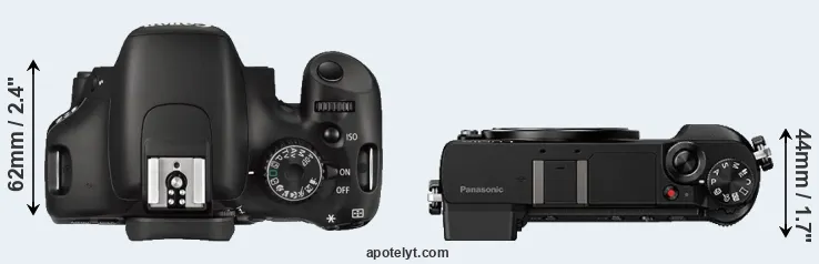 Compare 550D versus GX80 top