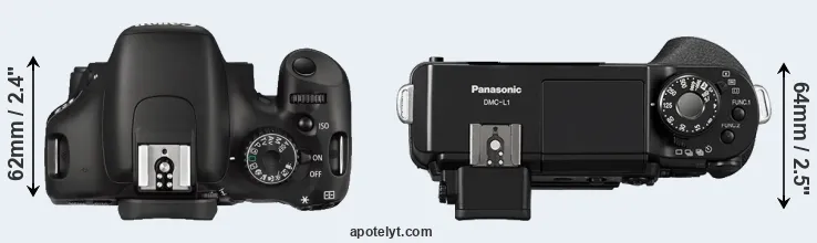 Compare 550D versus L1 top