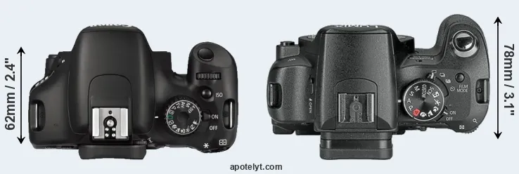 Compare 550D versus L10 top