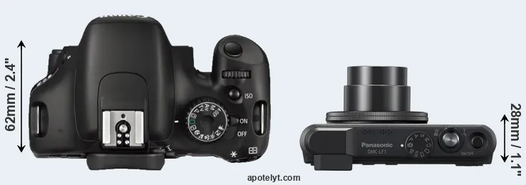 Compare 550D versus LF1 top