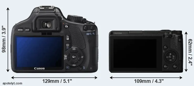 Comparison 550D or GR III rear