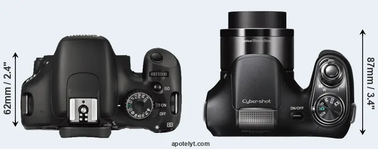 Compare 550D versus H200 top