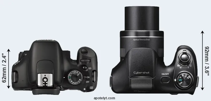 Compare 550D versus H300 top