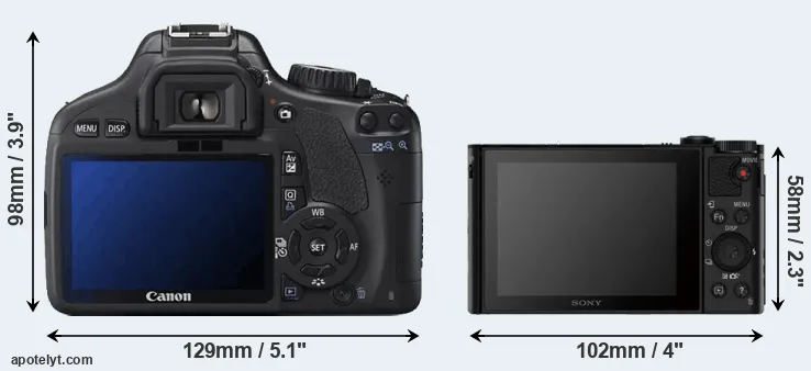 Comparison 550D or HX80 rear