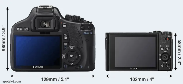 Comparison 550D or HX95 rear