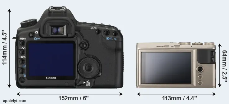 Comparison 5D Mark II or XF10 rear