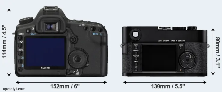 Comparison 5D Mark II or M8 rear