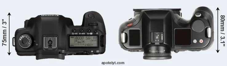 Compare 5D Mark II versus S Typ 007 top