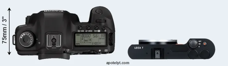 Compare 5D Mark II versus T Typ 701 top