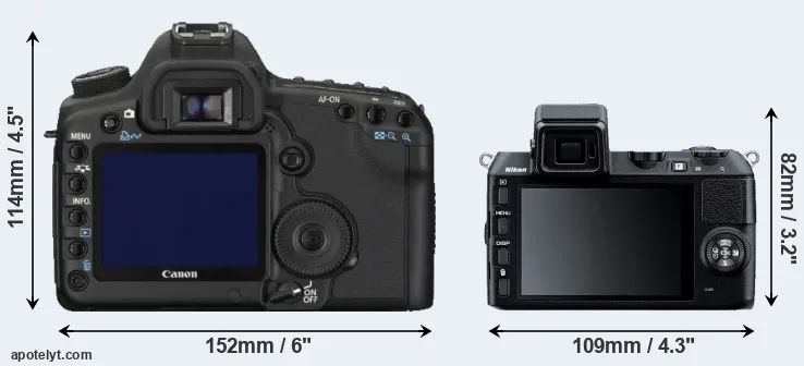 Comparison 5D Mark II or V2 rear