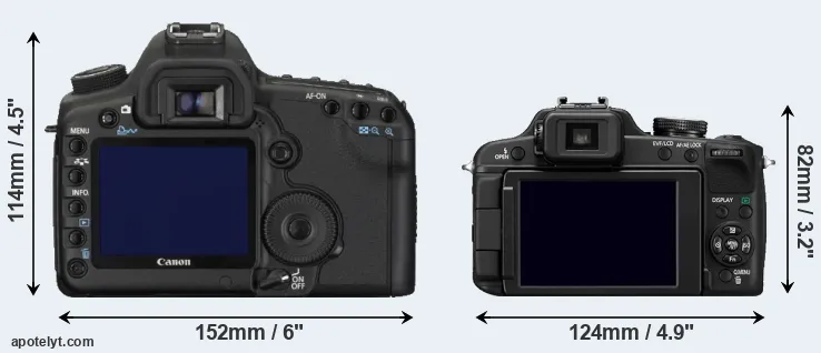 Comparison 5D Mark II or FZ100 rear