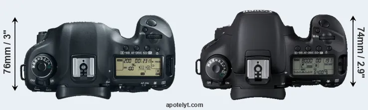 Compare 5D Mark III versus 7D top