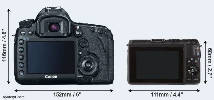 Comparison 5D Mark III or M3 rear