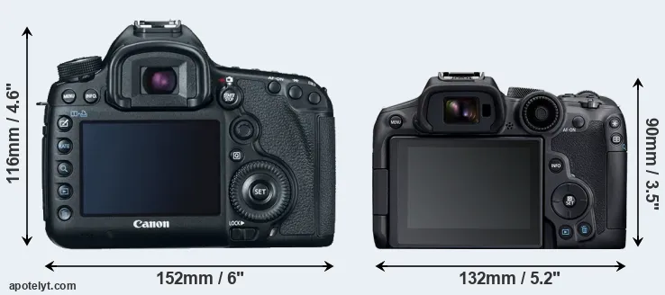 Comparison 5D Mark III or R7 rear