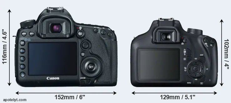 Comparison 5D Mark III or T100 rear