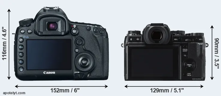 Comparison 5D Mark III or X-T1 rear