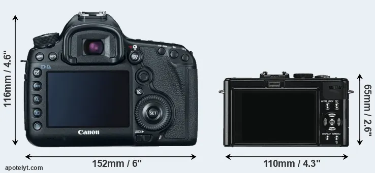 Comparison 5D Mark III or D-LUX 5 rear