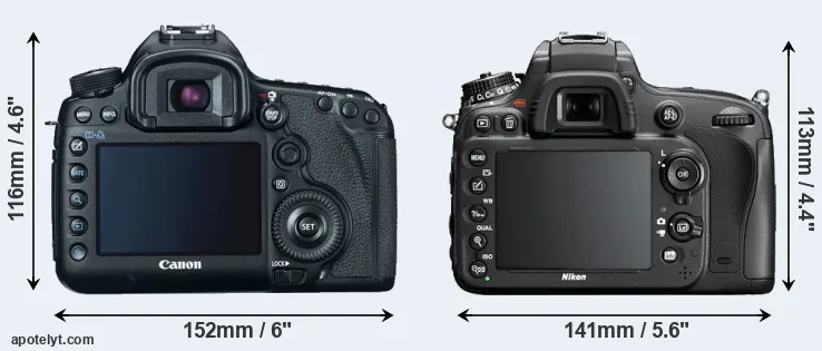 Comparison 5D Mark III or D600 rear