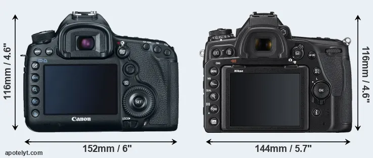 Comparison 5D Mark III or D780 rear