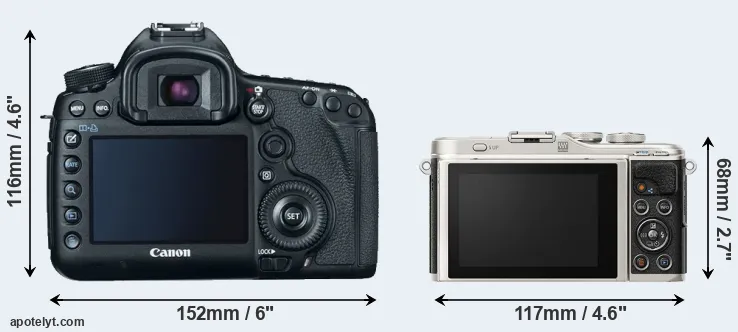Comparison 5D Mark III or E-PL9 rear