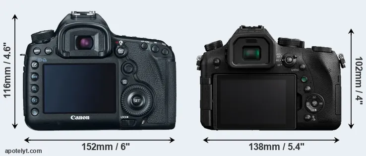 Comparison 5D Mark III or FZ2500 rear