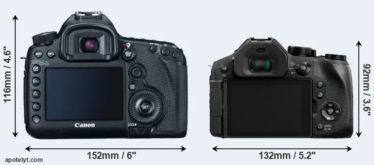 Comparison 5D Mark III or FZ330 rear