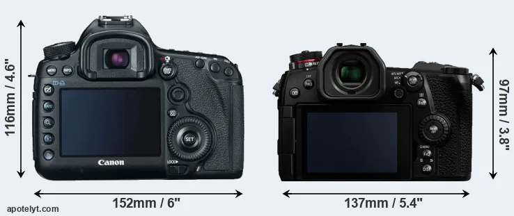 Comparison 5D Mark III or G9 rear