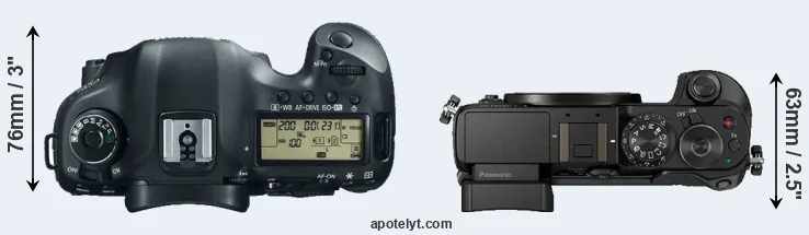 Compare 5D Mark III versus GX8 top