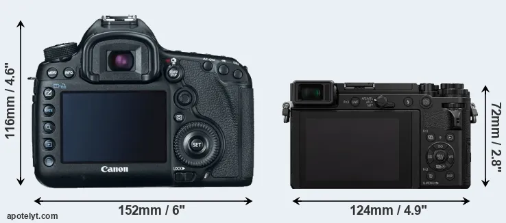 Comparison 5D Mark III or GX9 rear