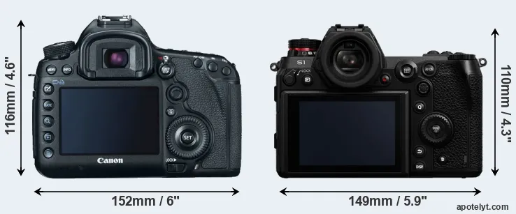 Comparison 5D Mark III or S1 rear