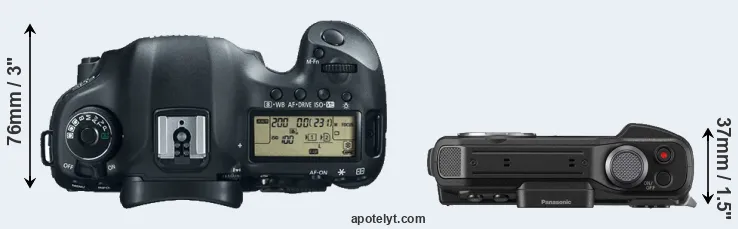 Compare 5D Mark III versus TS7 top