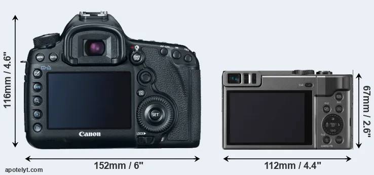 Comparison 5D Mark III or ZS70 rear