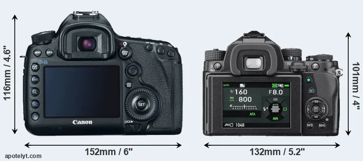 Comparison 5D Mark III or KP rear